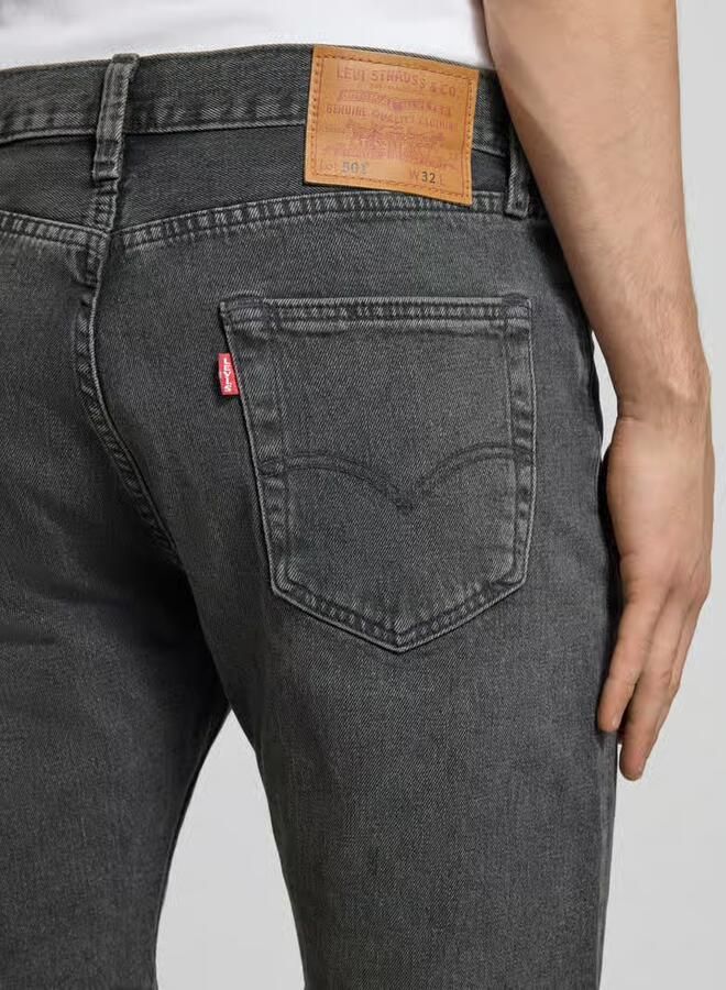 Levi's wide fit korte jeans van katoenmix model '501 Original'