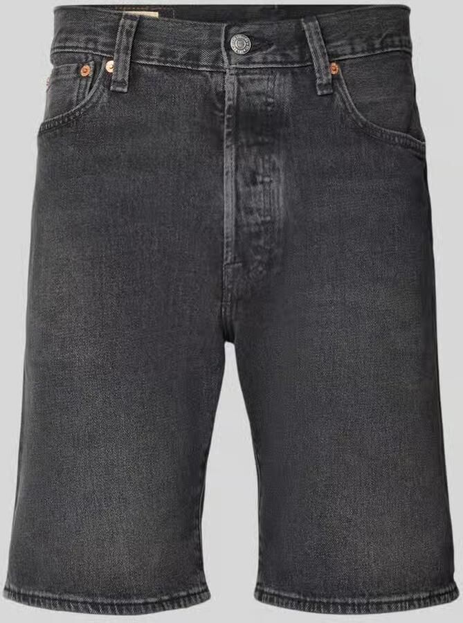 Levi's wide fit korte jeans van katoenmix model '501 Original' - Foto 2