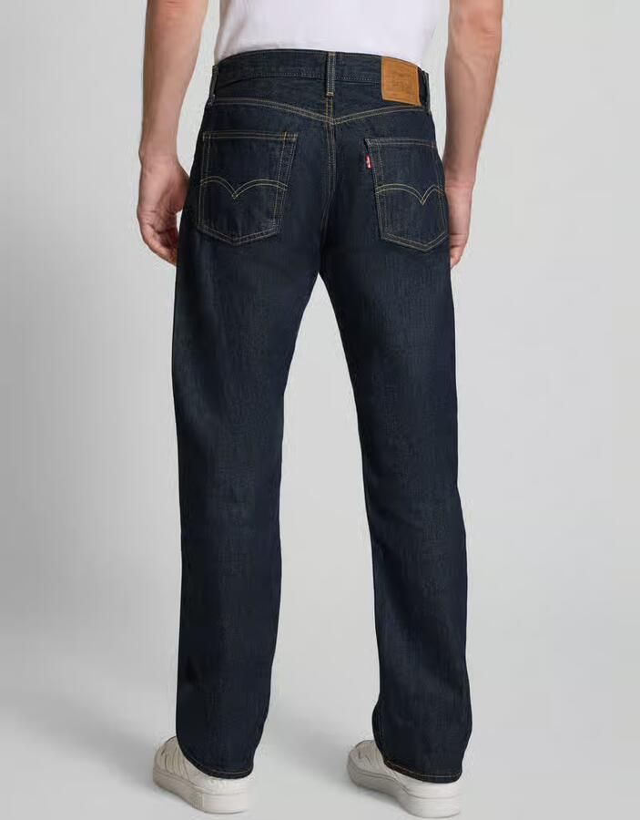 Levi's Relaxed straight fit jeans met steekzakken model '555' - Foto 3
