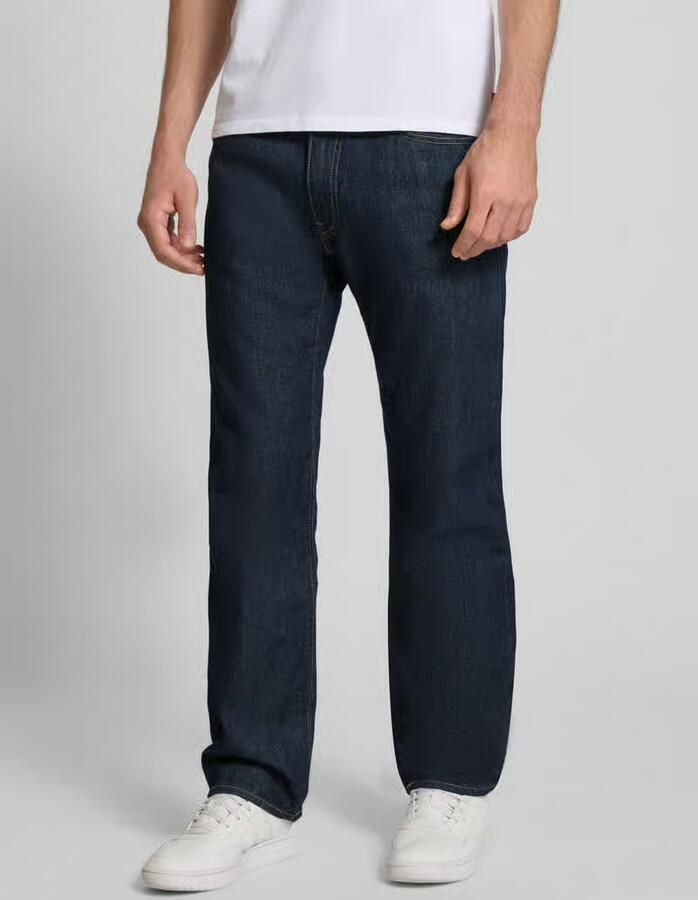 Levi's Relaxed straight fit jeans met steekzakken model '555' - Foto 4