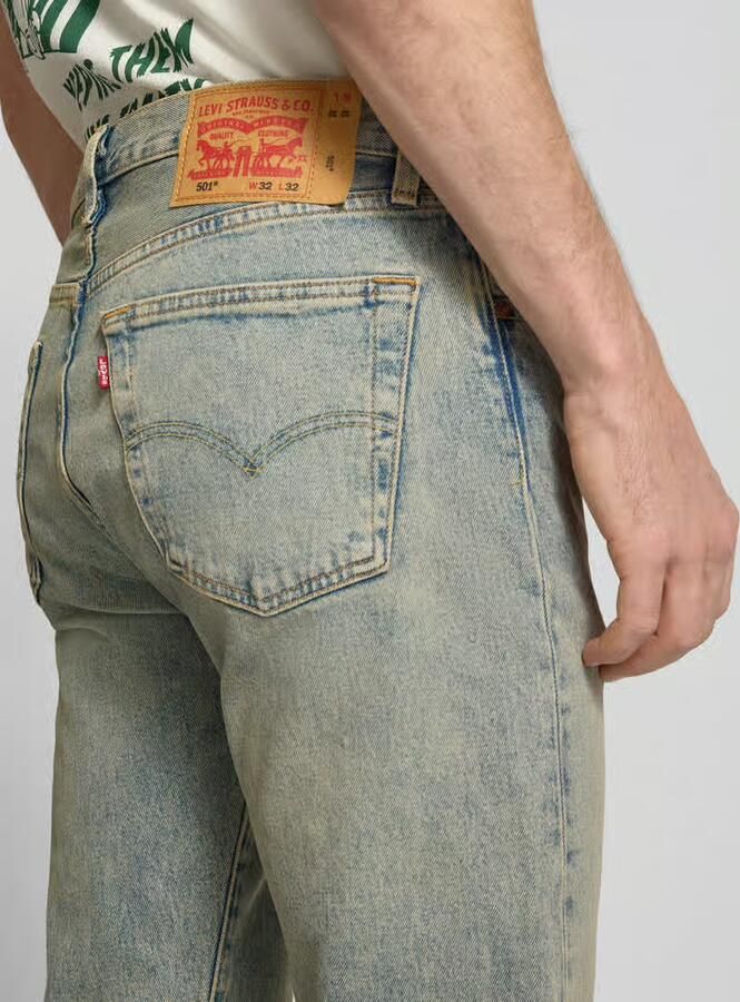 Levi's Wide leg fit jeans van katoenmix model '501 Original' - Foto 5