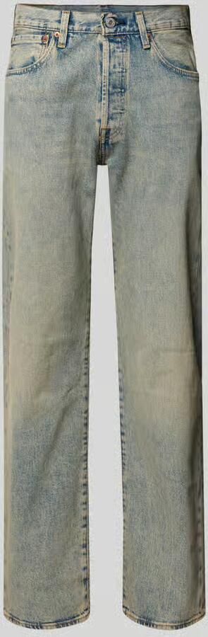 Levi's Wide leg fit jeans van katoenmix model '501 Original' - Foto 6