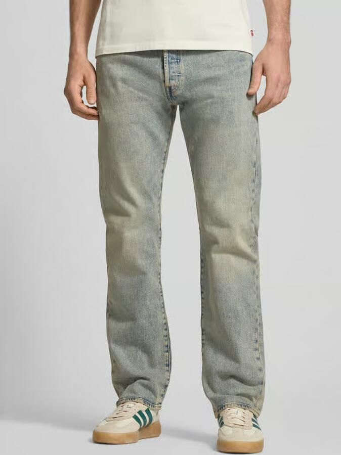 Levi's Wide leg fit jeans van katoenmix model '501 Original' - Foto 7