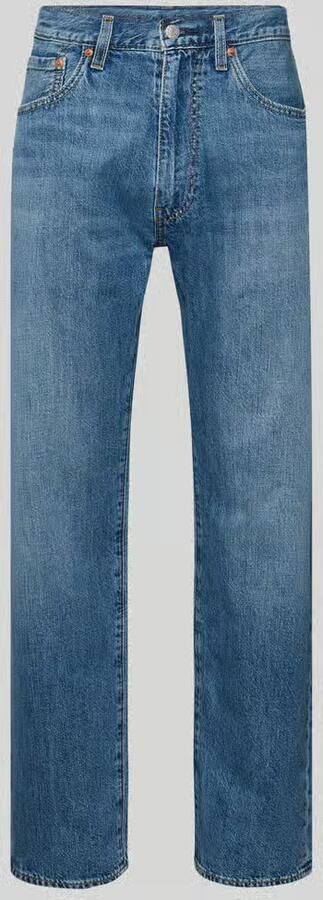 Levi's wide leg fit jeans van mix van katoen en linnen model '555 ' - Foto 2