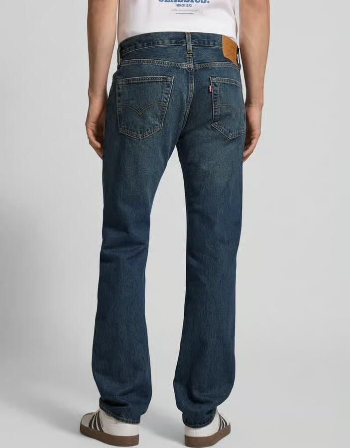 Levi's Wide leg fit jeans van zuiver katoen model '501 Original' - Foto 2
