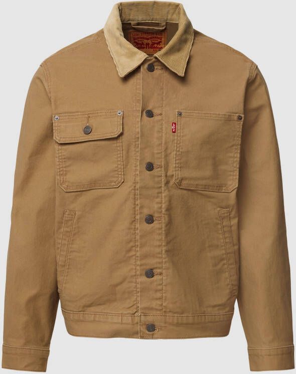 Levi's Overhemdjack met platte kraag model 'TRUCKER'