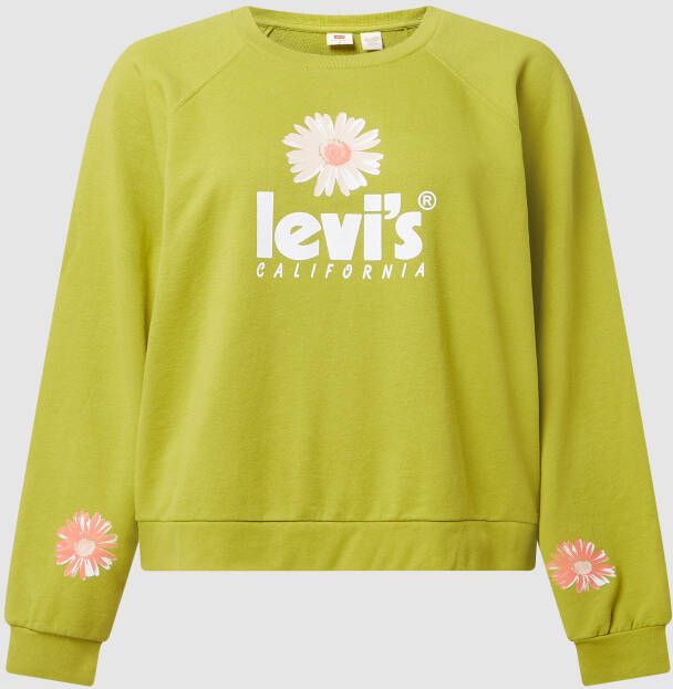 Levi's Plus Levi's Plus Sweatshirt PL VINTAGE RAGLAN CREW Met Levi's merk flag bij de zoom