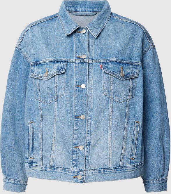 Levi's Plus Levi's Plus Jeansjack TRUCKER in lichte used-wassing - Foto 3