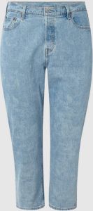Levi's Plus high waist straight fit jeans 501 light denim