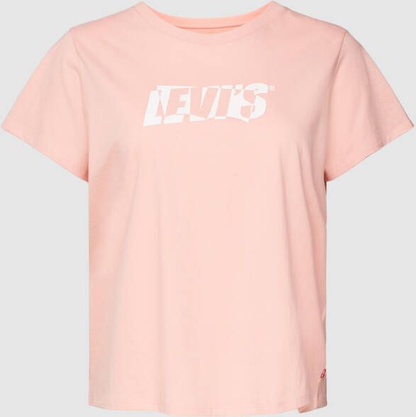 Levi s Plus SIZE T-shirt met labelprint model 'PERFECT'