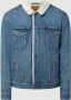 Levi's Blauwe Katoenen Blazer met Lange Mouwen en Automatische Knopen Blue Heren - Thumbnail 4