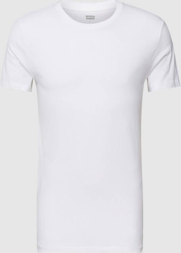 Levi's Slim fit T-shirt met labeldetail in een set van 2 stuks