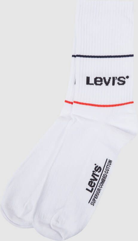 Levi's Sokken met labeldetail in een set van 2 paar