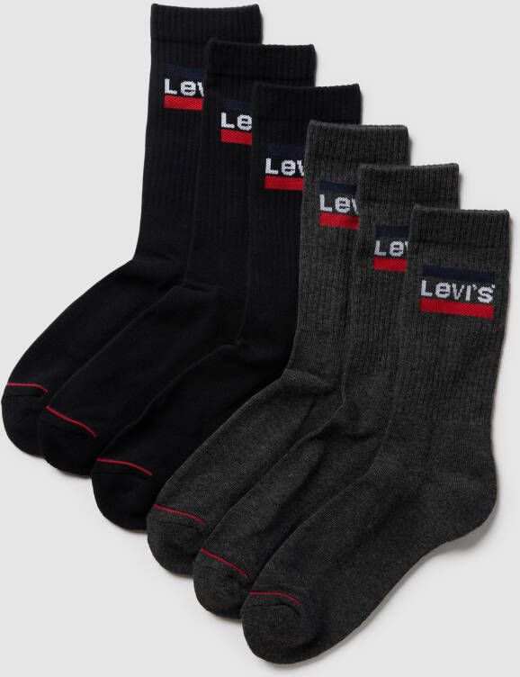 Levi's Sokken met labeldetail in een set van 6 paar