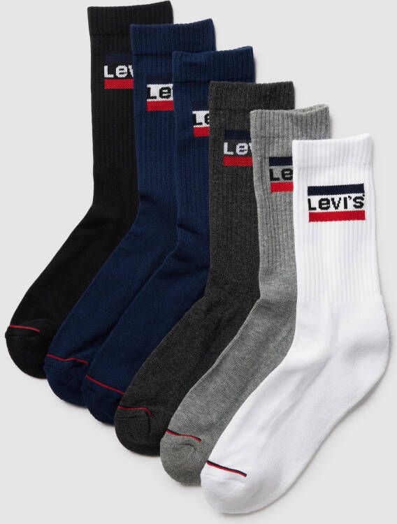 Levi's Sokken met labeldetail in een set van 6 paar