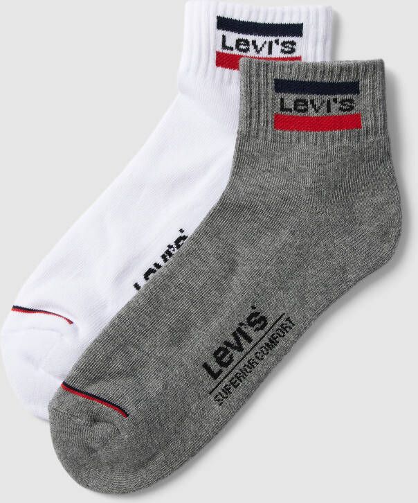 Levi's Sokken met labeldetails in een set van 2 paar