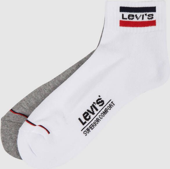 Levi's Sokken met labeldetails in een set van 2 paar