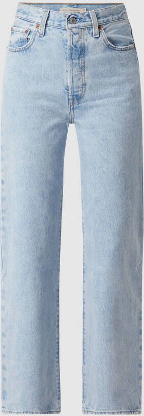 Levi's Straight fit ankle cut jeans met stretch model 'Ribcage'