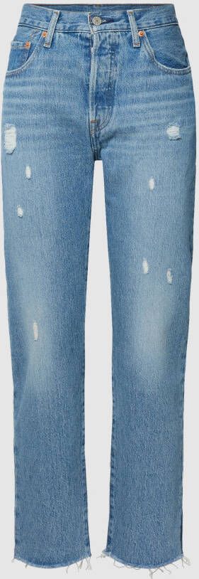 Levi's Collectie 'Verantwoord Gemaakt' '501 Original' jeans Blauw Dames
