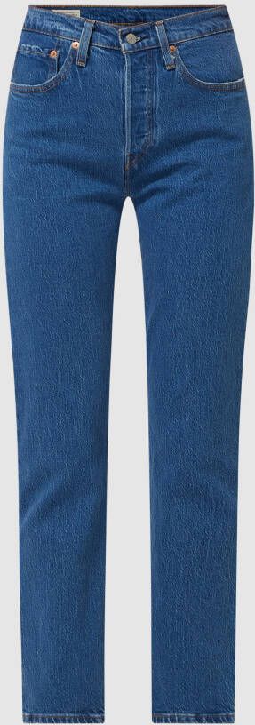 Levi's Straight leg high rise jeans van katoen model '501'
