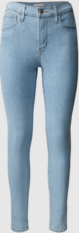 Levi's Lichtblauwe Super Skinny Katoenen Jeans Blauw Dames