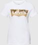 Levi's Shirt met ronde hals The Perfect Tee met logo-glitterprint - Thumbnail 3