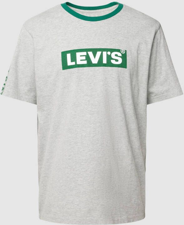 Levi's T-shirt met labelprint