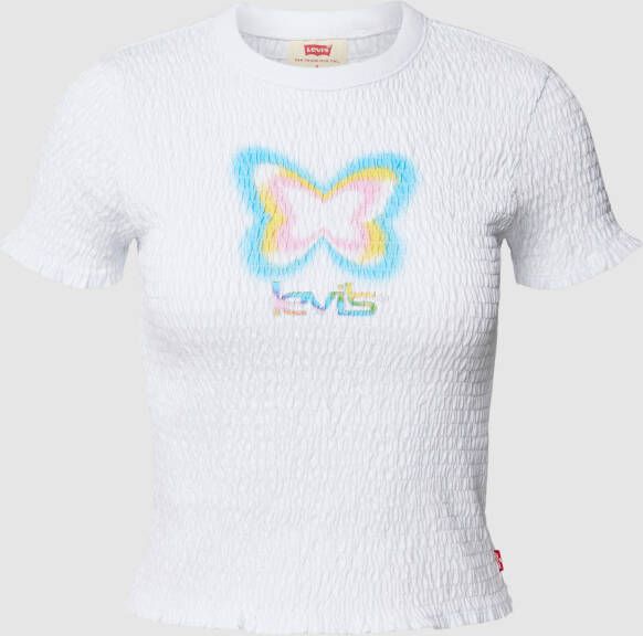 Levi's T-shirt met labelprint