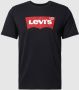 Levi's Iconisch Katoenen T-Shirt Zwart Rechte Pasvorm Korte Mouwen Black Heren - Thumbnail 3