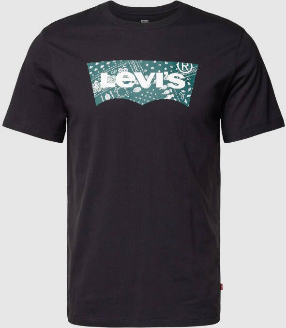 Levi's T-shirt met labelprint