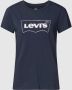 Levi's Shirt met ronde hals The Perfect Tee met logo in metallic-holoprint - Thumbnail 1