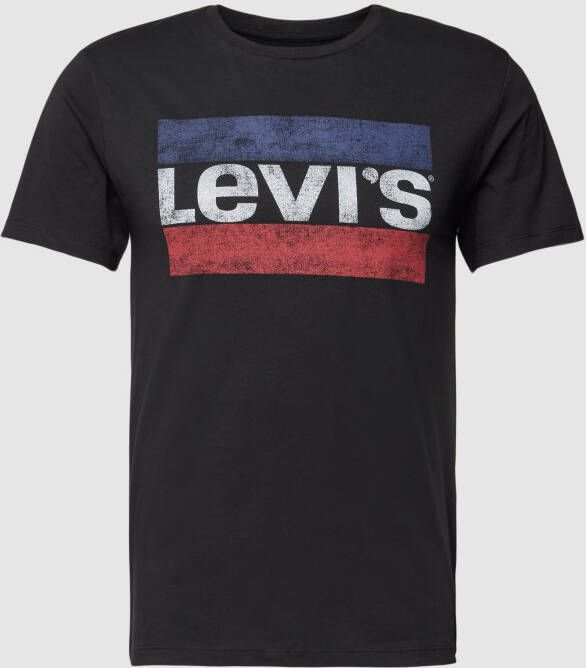 Levi's T-shirt met labelprint