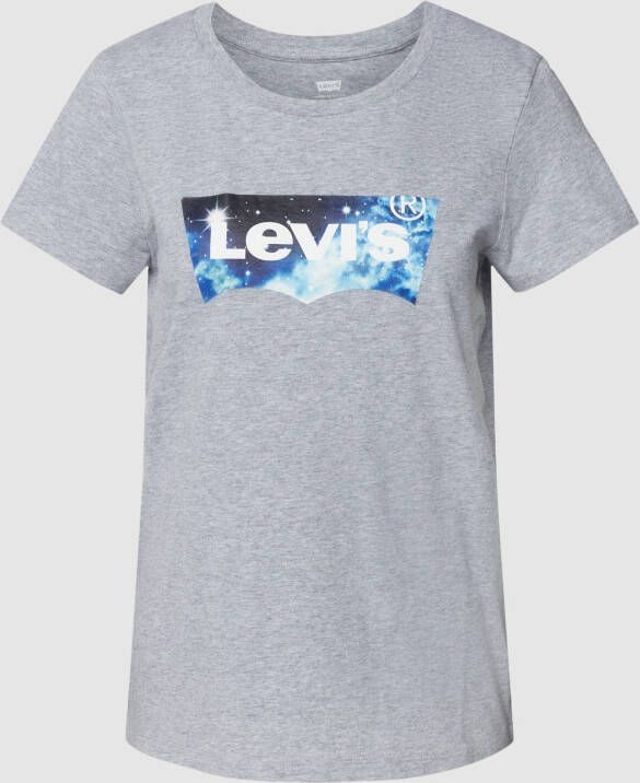 Levi's Dames T-shirt met ronde hals Gray Dames