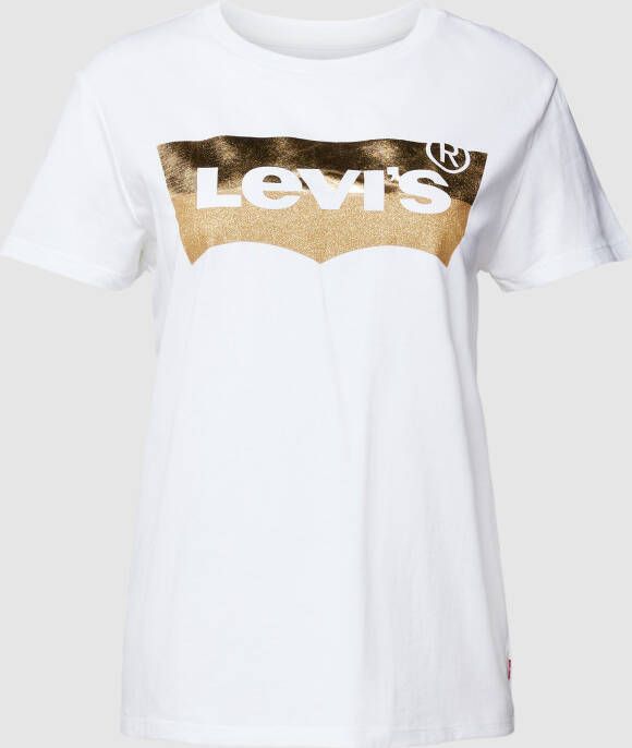 Levi's T-shirt met labelprint model 'THE PERFECT TEE'