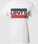 Levi's Elegant Logo T-shirt met Print Detail White Dames - Thumbnail 5