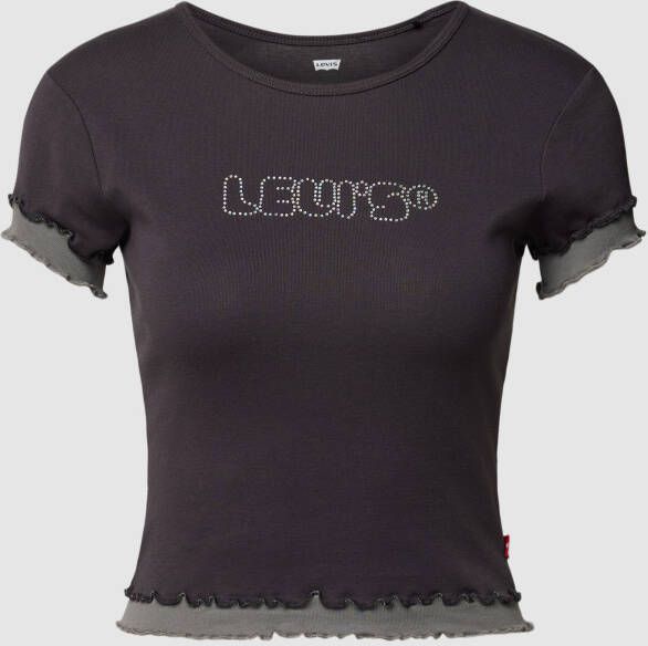 Levi's T-shirt met strass-steentjes model 'GRAPHIC RAVE'