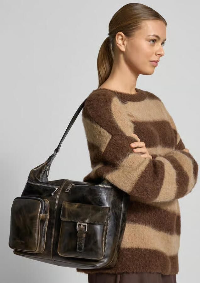 Liebeskind berlin Handtas in leer met diverse vakken Model 'ANDREA HOBO M' - Foto 2
