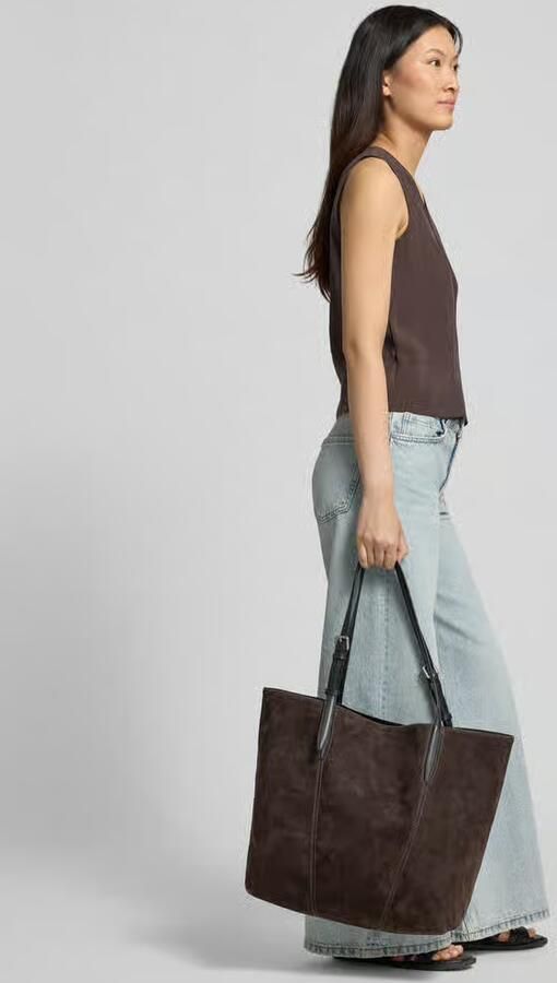 Liebeskind berlin shopper van leer met reliëflogo model 'UNA' - Foto 2