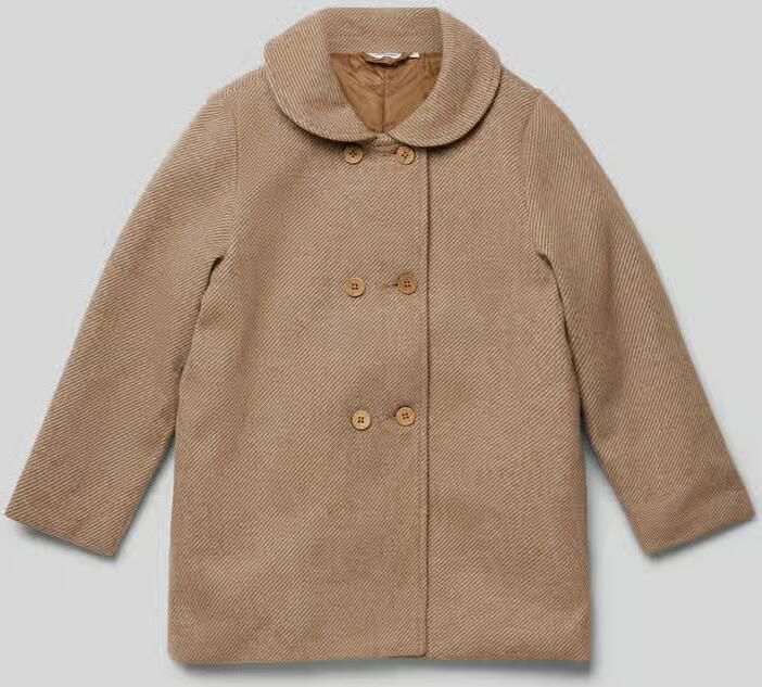 LIL' ATELIER MINI gemêleerde coat winter NMFNALINA bruin - Foto 2