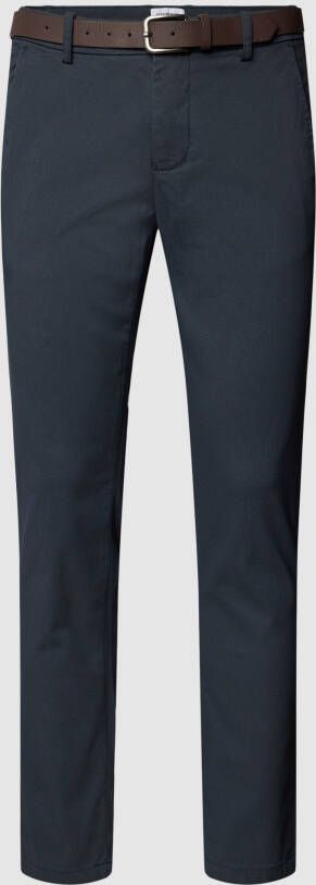 Lindbergh Regular fit chino met structuurmotief