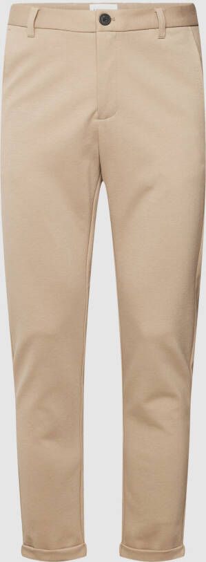 Lindbergh Slim fit stoffen broek met steekzakken