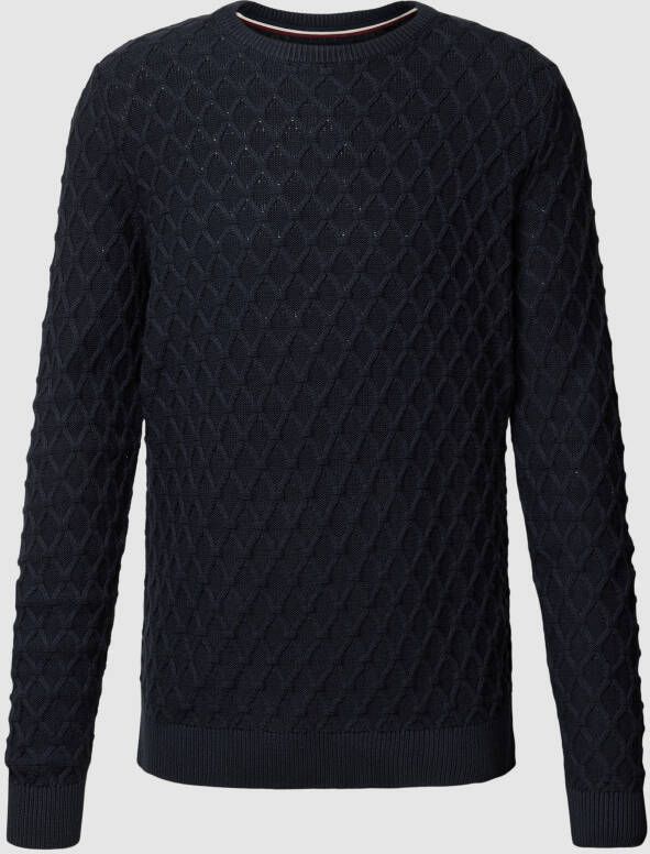 Lindbergh Gebreide pullover met structuurmotief