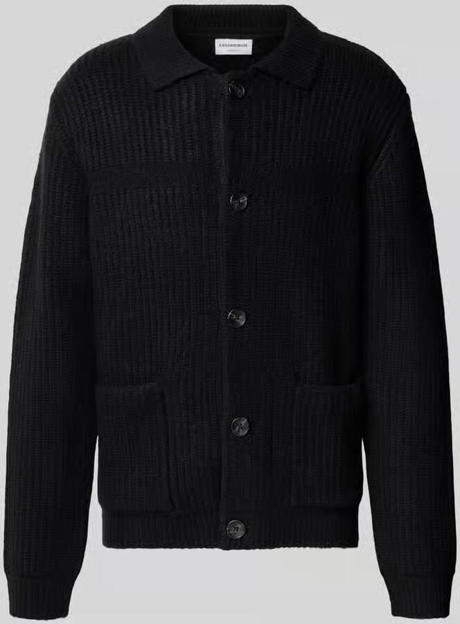Lindbergh Cardigan in relaxed fit van elastische katoenmix