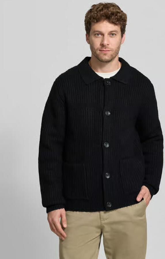 Lindbergh Cardigan in relaxed fit van elastische katoenmix - Foto 2