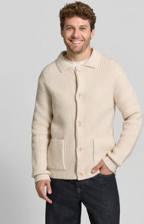 Lindbergh Cardigan in relaxed fit van elastische katoenmix - Foto 2