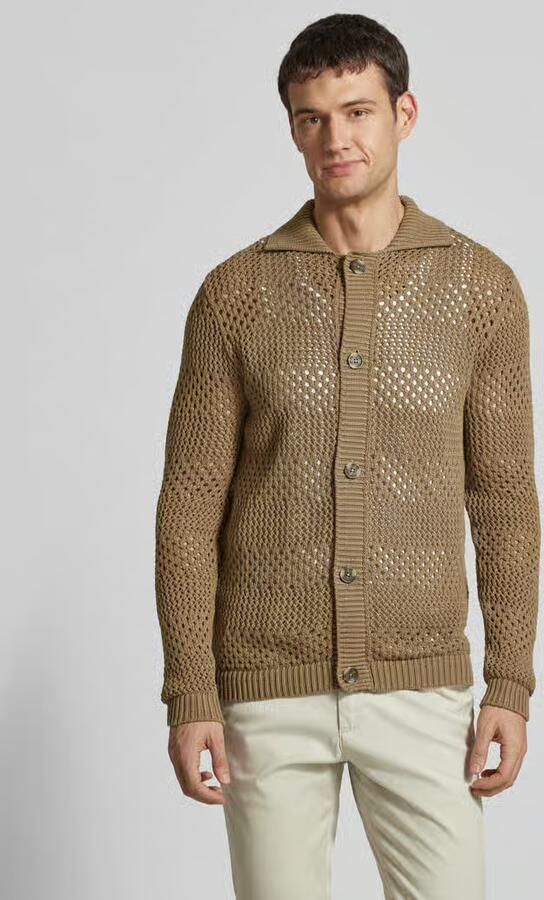 Lindbergh Cardigan met ajourpatroon model 'Crochet' - Foto 4