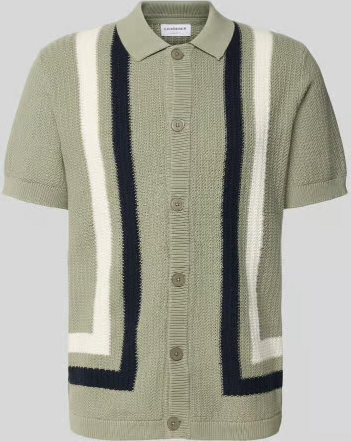 Lindbergh Cardigan met kentkraag en knoopsluiting - Foto 2