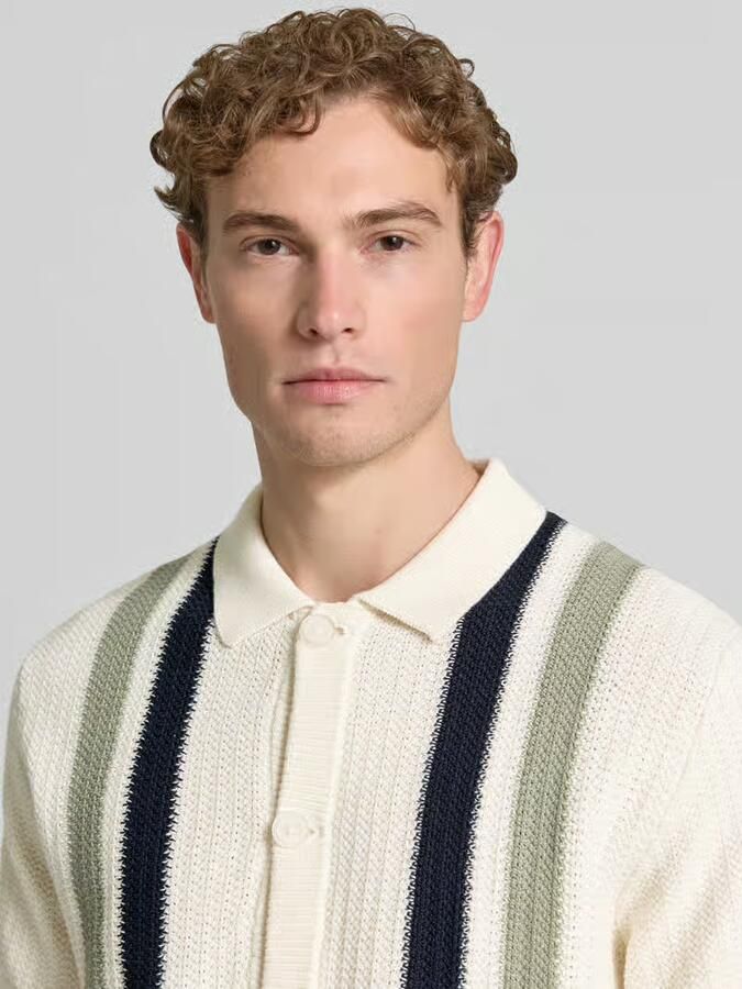 Lindbergh Cardigan met kentkraag en knoopsluiting