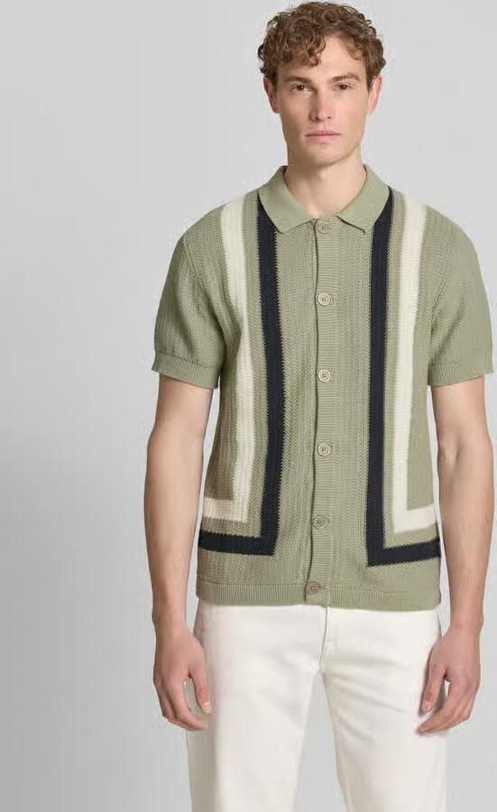 Lindbergh Cardigan met kentkraag en knoopsluiting - Foto 2