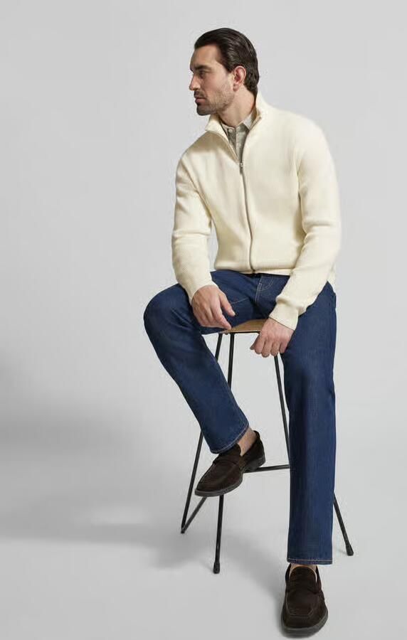 Lindbergh Cardigan met opstaande kraag en ritssluiting